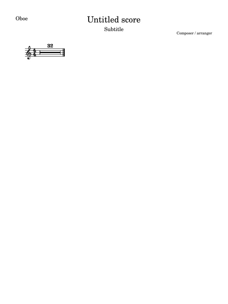 Untitled Score Oboe | PDF