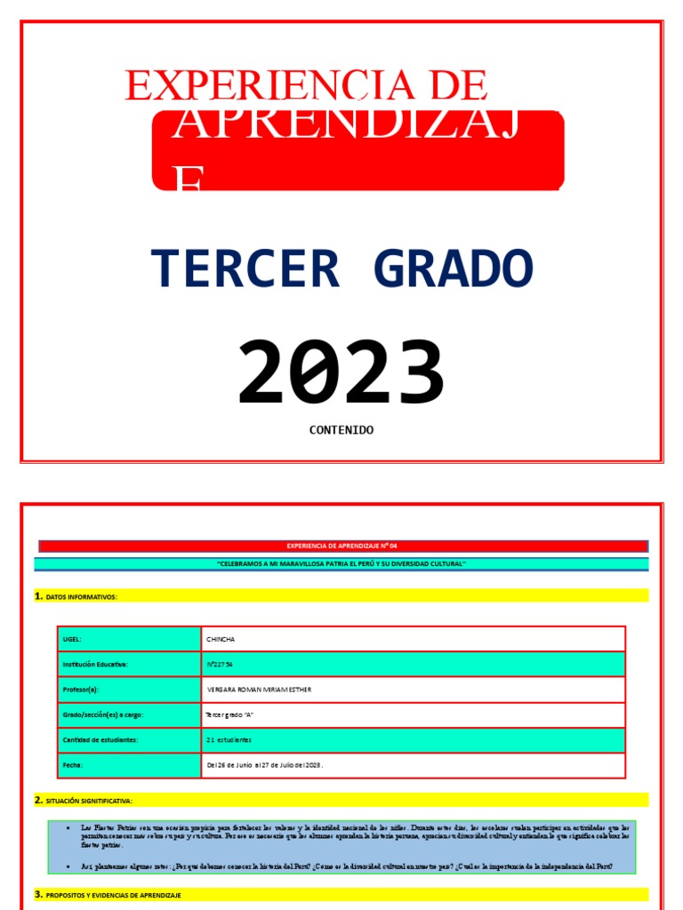 Actividades Culturales para Tercer Grado | PDF | Artes del Lenguaje y ...