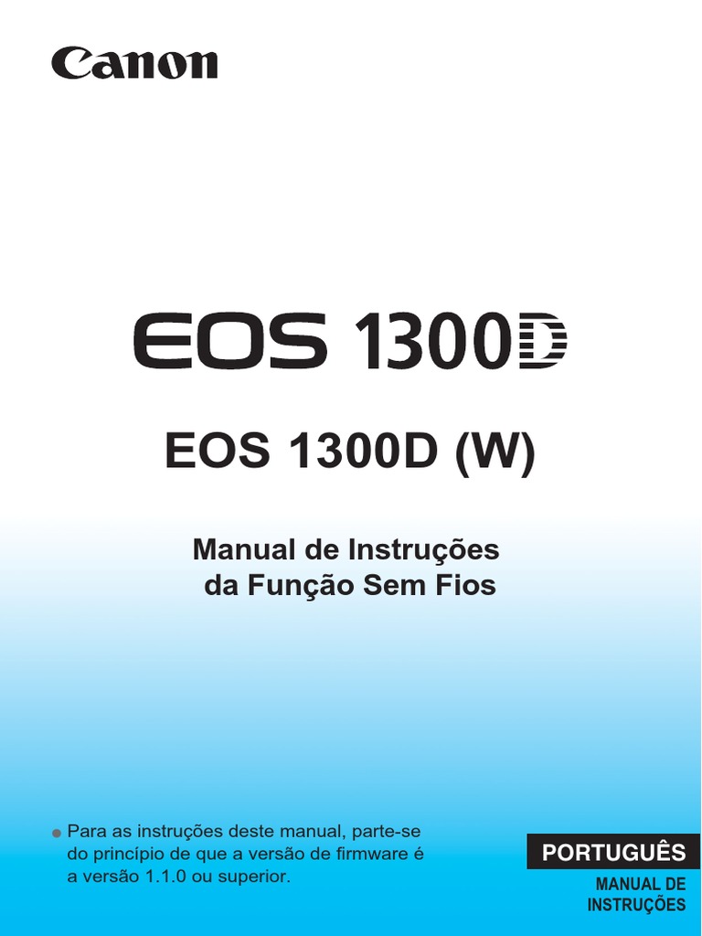 canon eos 1300d manual