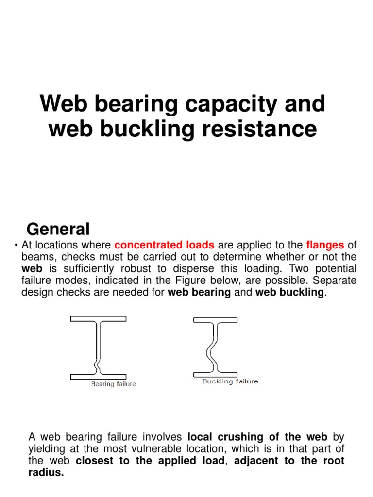 Web Buckling and Bearing Capacity Analysis | PDF