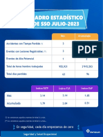 Cuadro Estadístico de SSO Jul23