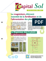 CalSol23 Le Magnésium Élément Essentiel de La Fertilisation Et L'alimentation Des Plantes Cultivées