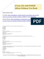 Psychology and Your Life With POWER Learning 3rd Edition Feldman Test Bank Download