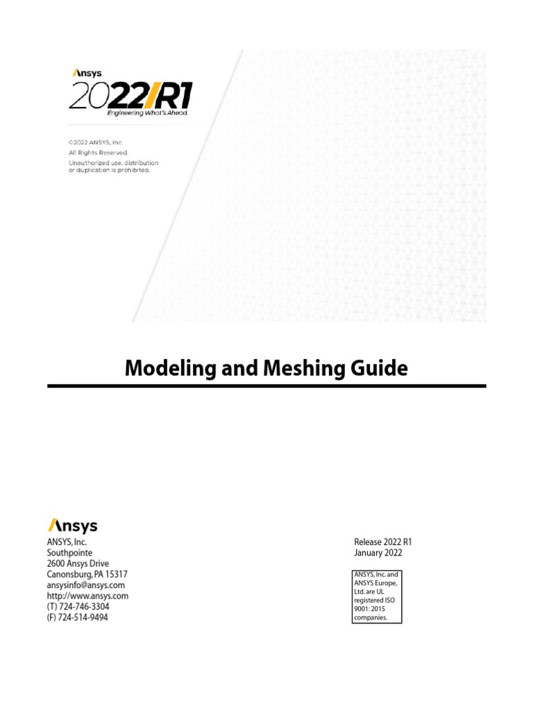 ANSYS Mechanical APDL Modeling and Meshing Guide | PDF | Trademark ...