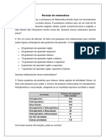 Revisão de Matemática