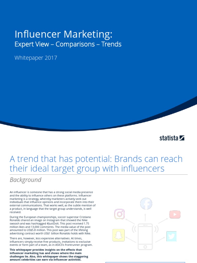 Influencer Marketing Whitepaper EN 2017 | PDF | Advertising | Marketing