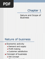 Nature and Scope of Business