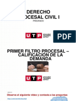 derecho procesal civil I , semana 03, utp