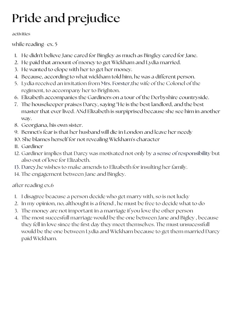 Pride and Prejudice | PDF