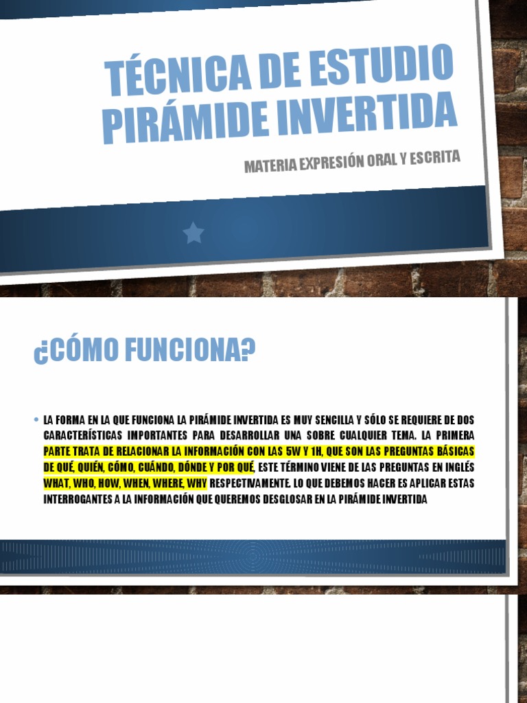 Técnica de Estudio Pirámide Invertida | PDF