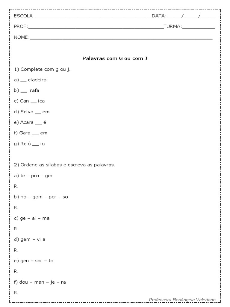 Palavras-com-G-ou-com-J-modelo-editavel | PDF