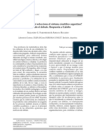 Farji Brener 2011 Qué Estimula y Qué Selecciona El Sistema Científi Co Argentino Ampliando El Debate. Respuesta A Galetto