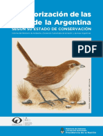 Categorizacion de Aves de La Argentina 2017