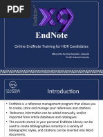 EndNote Presentation Slide