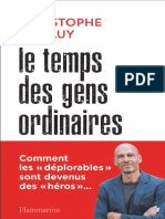 Le Temps Des Gens Ordinaires Christophe Guilluy Monlivre.net