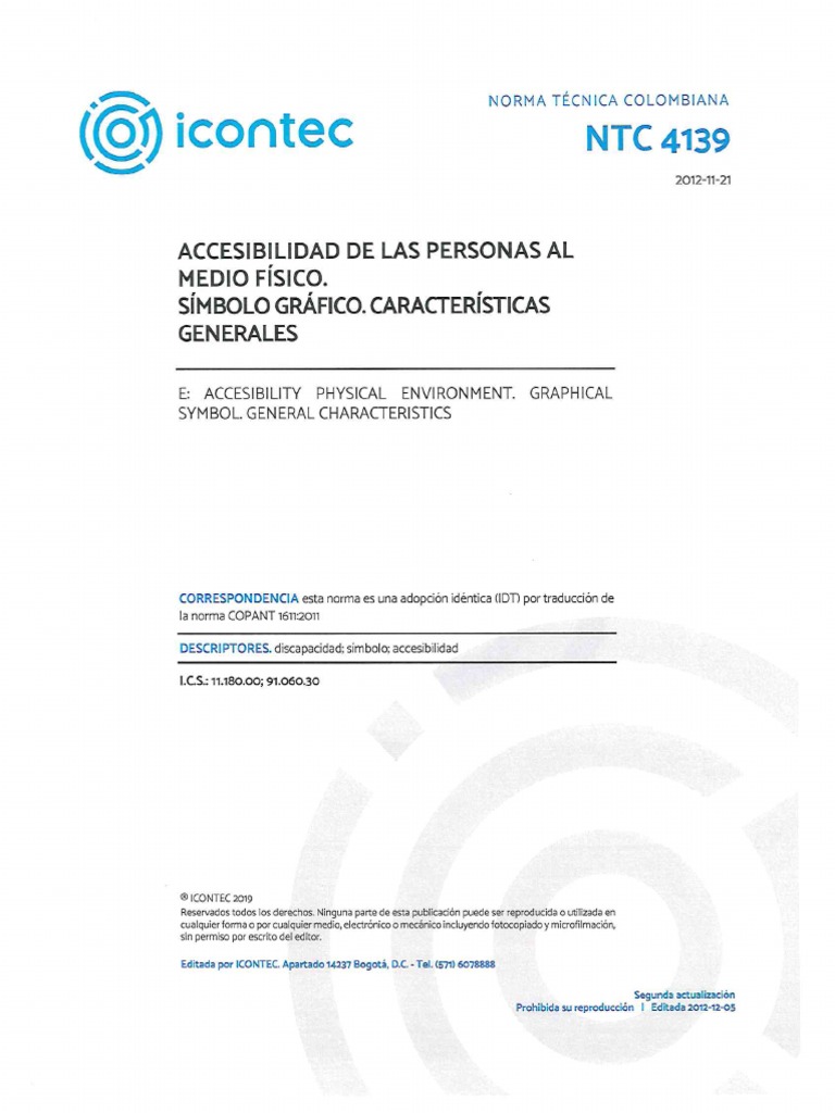 NTC 4139-2012 | PDF