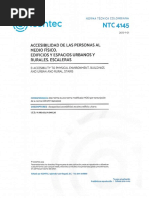 Normativa NTC 4145 sobre Escaleras | PDF | Negocios | Ciencia y matemáticas