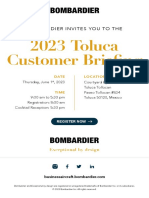INVITATION - Bombardier Toluca 2023 Customer Briefing