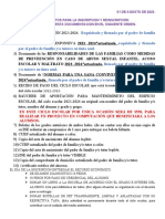 Requisitos de Documentos de Inscripción 23-24