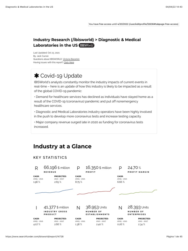 Diagnostic & Medical Laboratories in The US PDF