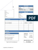 Basic Invoice Word