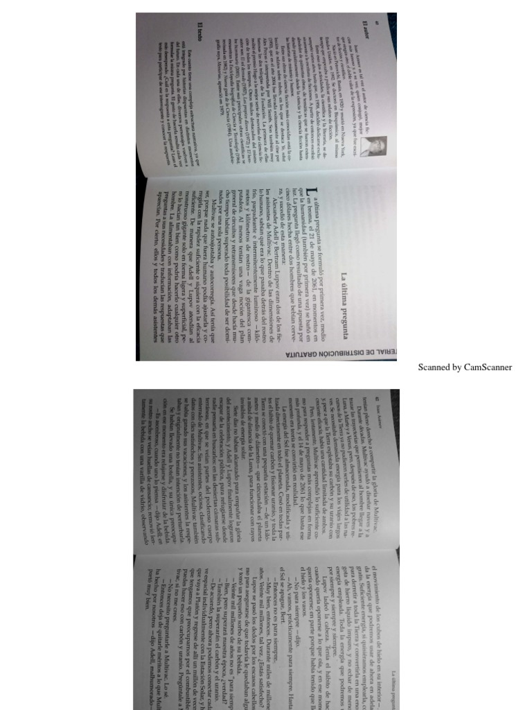 La Última Pregunta Isaac Asimov PDF