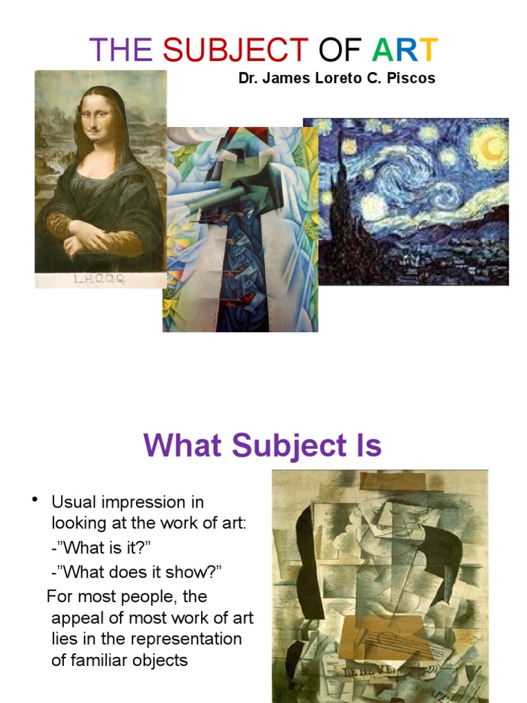 Artap module 4 the subject of art pdf
