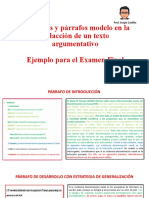 Esquema y Texto Modelo para Examen Final 2023 1