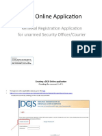 Tutorial Creating Dcjs Renewal Online Application
