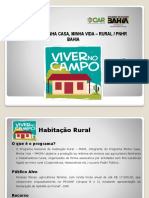 Informativo - Habitação Rural - PNHR