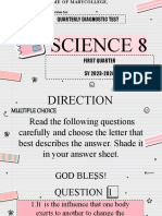 Science 8 Diagnostic