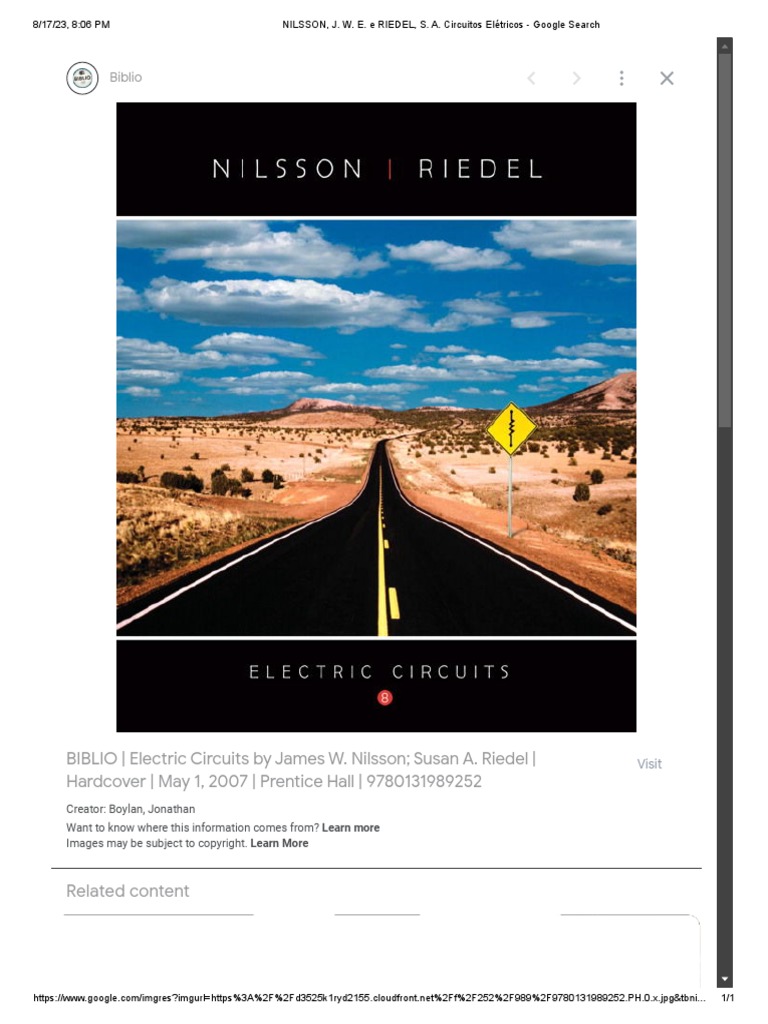 NILSSON, J. W. E. e RIEDEL, S. A. Circuitos Elétricos - Google Search | PDF