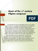 Music of The 20th Century Filipino Composer
