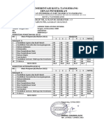 Pemerintah Kota Tangerang Dinas Pendidikan: Kota Tangerang Transkip Nilai Rapor Semester 1-5 TAHUN PELAJARAN 2022/2023