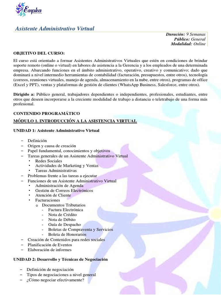 Asistente Administrativo Virtual | Descargar gratis PDF | Gmail ...