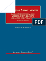 1 - Sample - Business Associations, Cases and Materials On Agency, Partnerships, LLCS, and Corporations 11e 11th Edition