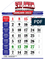 Kalender Kerja 2023 X7