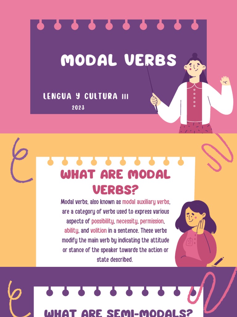 Modal Verbs Pdf Verb Linguistics