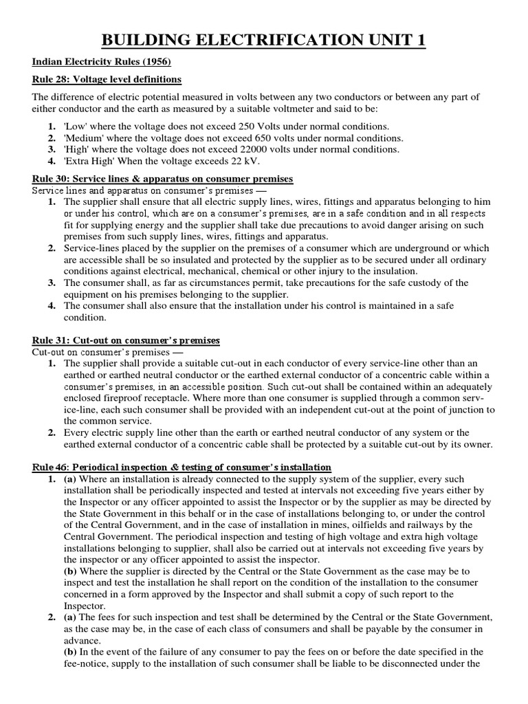 Building Electrification Guidelines | PDF | Switch | Ac Power Plugs And ...