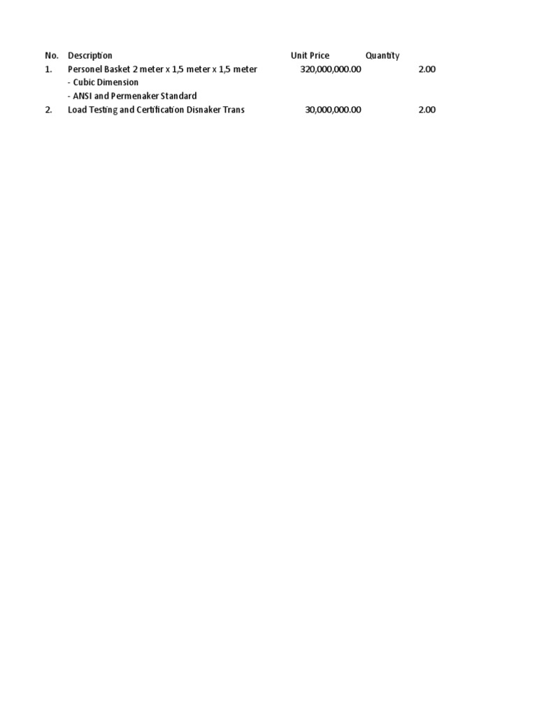 Referensi Harga Cost Estimate Personel Basket PDF