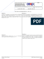 Teste T5 A Função Quadrática