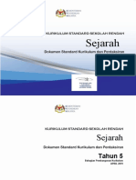 Dokumen Standard Kurikulum Dan Pentaksiran Sejarah Tahun 5