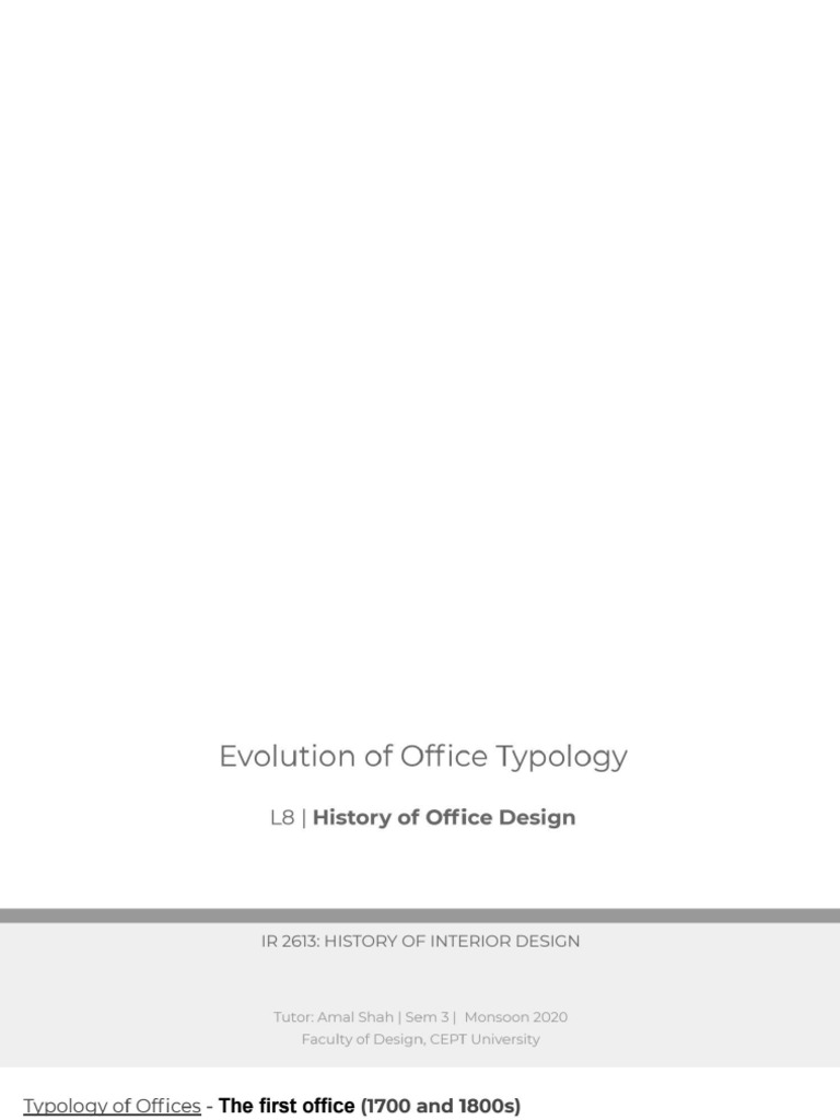 History of Office Design1 PDF