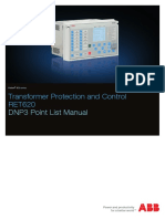 RET620 DNP3 Point List Manual