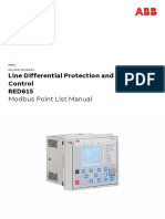 RED615 5.0 FP1 CN Modbus Point List Manual