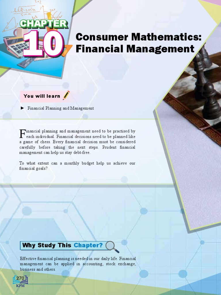 Chapter 10 Consumer Mathematics (Financial Management) PDF