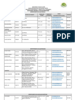 Cuadro de Telefonos de Los Profesores Final 8 de Julio