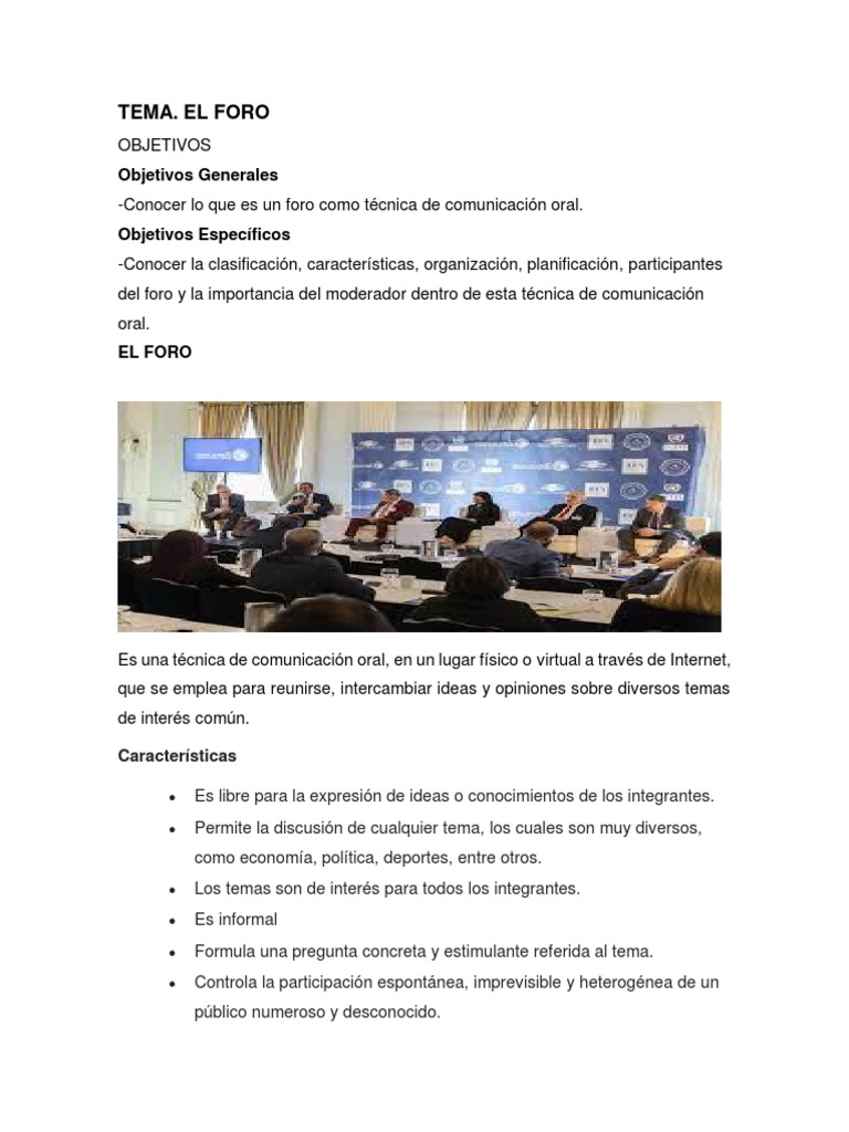 El Foro | PDF