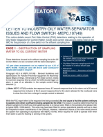 ABS Regulatory News - Letter To Industry OWS Issues and Flow Switch