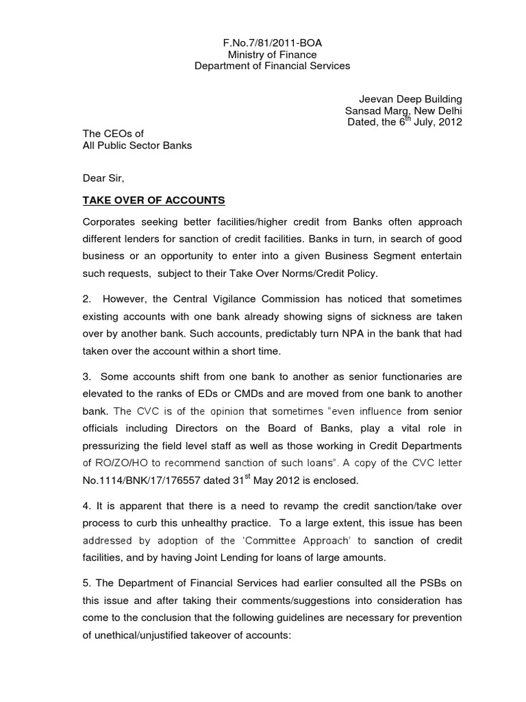 Guidelines for Bank Account Takeovers | PDF